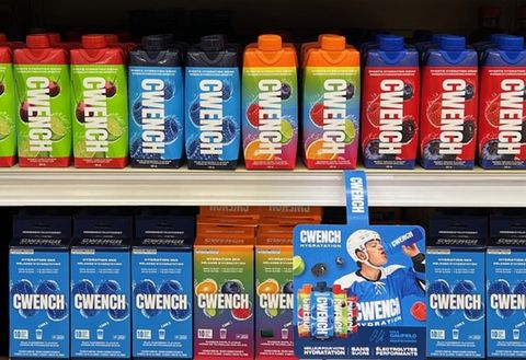 Following the success in Metro Inc. stores in Ontario, CWENCH Hydration™ is now available at Metro Inc. stores across the Province of Quebec.