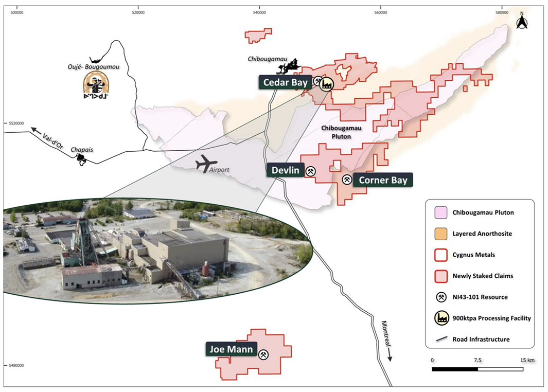 Cygnus Metals' Chibougamau Copper Gold Project
