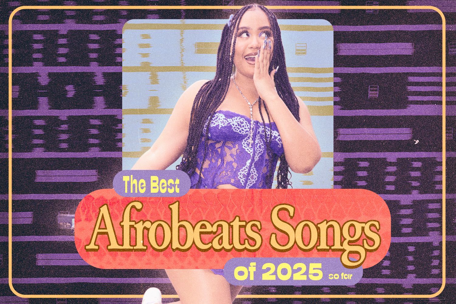 Ghanaian artist Moliy is featured on a custom graphic for OkayAfrica’s Best Afrobeats Songs of 2025 So Far list. 