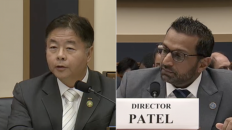 You're the freaking FBI': Democrat slams Patel over why FBI doesn't have all Epstein docs - Raw Story