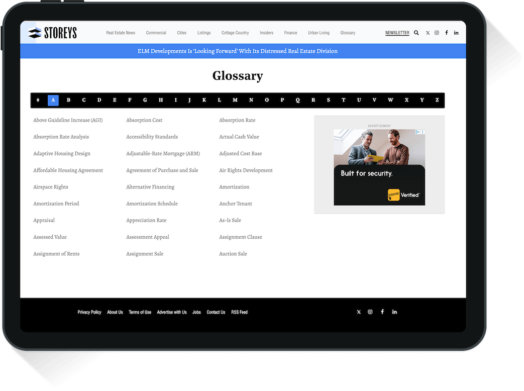 Storeys tablet screenshot