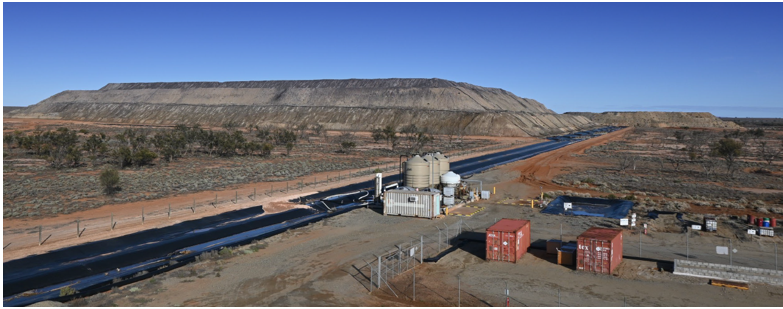 View of Pacgold's White Dam project