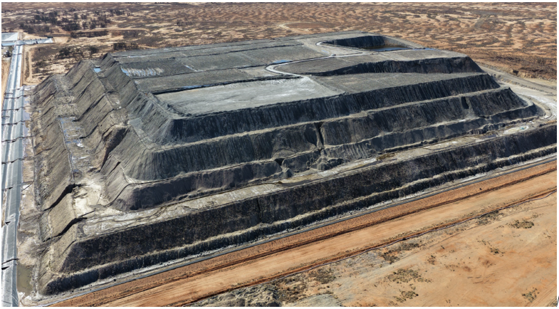 Heap leach pad at Pacgold's White Dam project