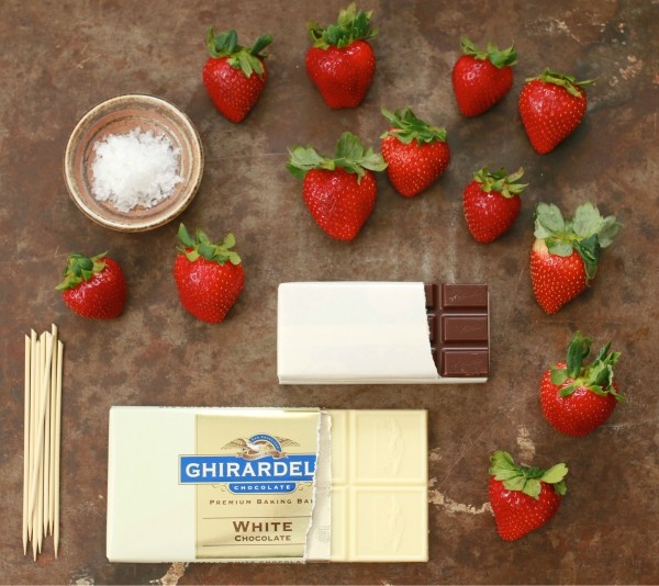 Chocolate and Sea Salt Covered Strawberries With Champagne Tasting