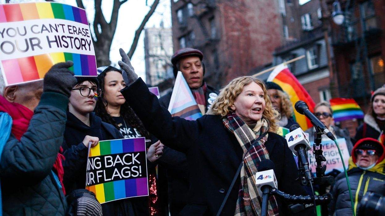 protest at the stonewall national monument