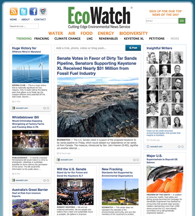 EcoWatch is Hiring EcoWatch