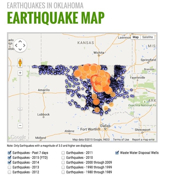 40 Earthquakes Hit FrackHappy Oklahoma in Last 7 Days EcoWatch