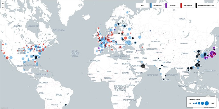 Interactive Map Details What You Need to Know About the World’s Nuclear Power Plants - EcoWatch