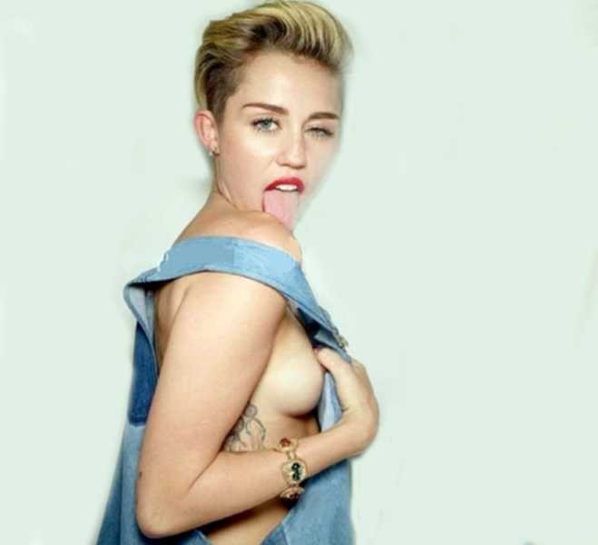 Nice look Miley. 