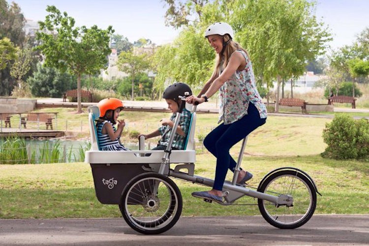 family in bike