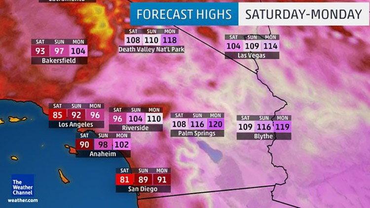 Extreme Heat to Sear Southwest, Plains: Phoenix Could Approach 120 ...