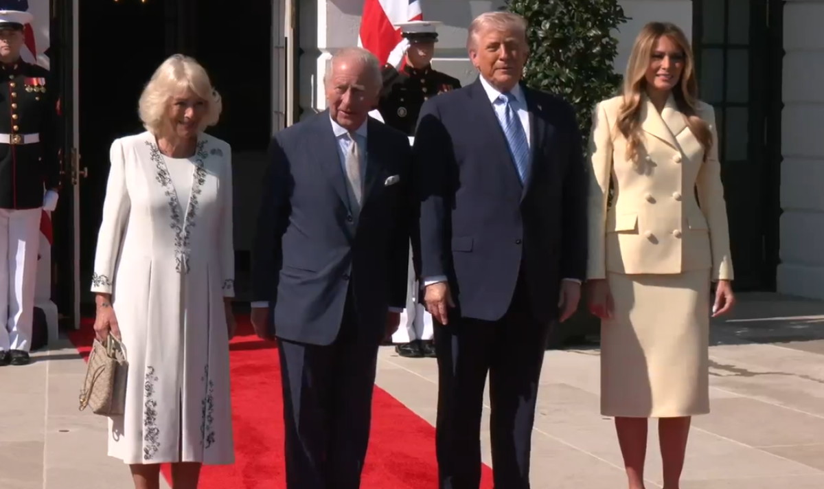 King Charles and Queen Camilla greet Donald and Melania Trump at White House in landmark moment