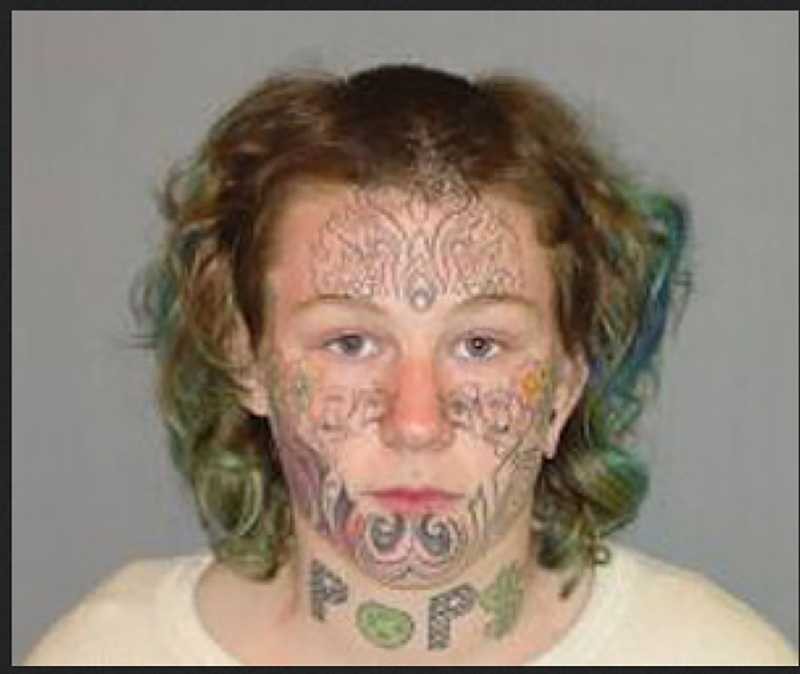 tattooed poses for most terrifying mugshot ever popdust tattooed poses for most terrifying mugshot ever popdust