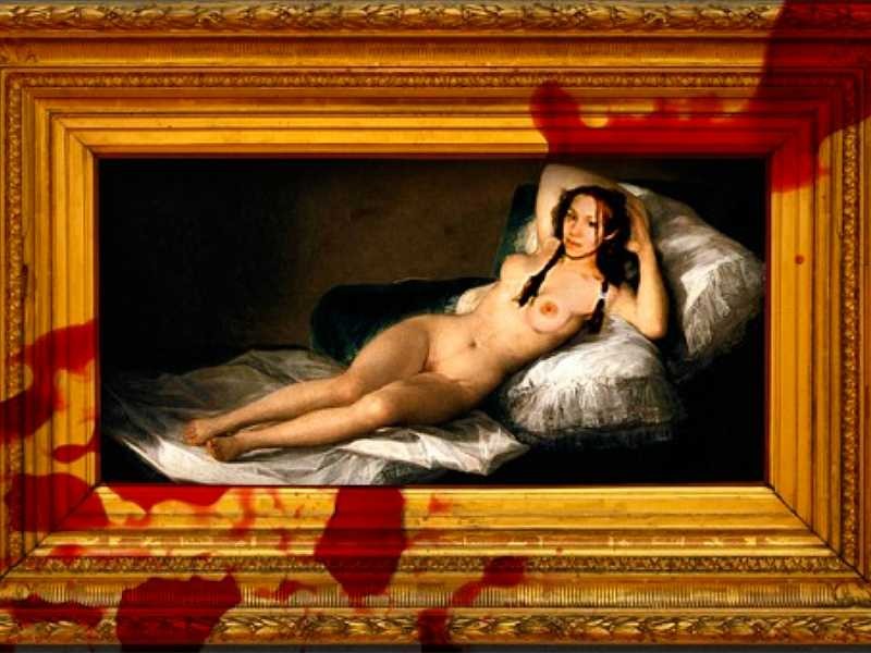Jodi Arias in Francisco Goya's La maja desnuda—CREDIT: Phoenix New Tim...