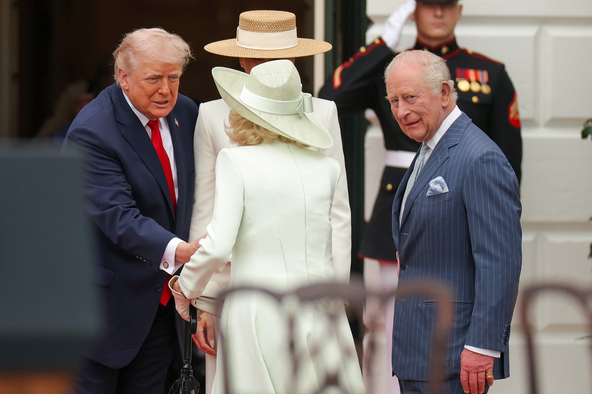 King Charles and Queen Camilla receive highest honour from US alongside Donald Trump at White House ceremony