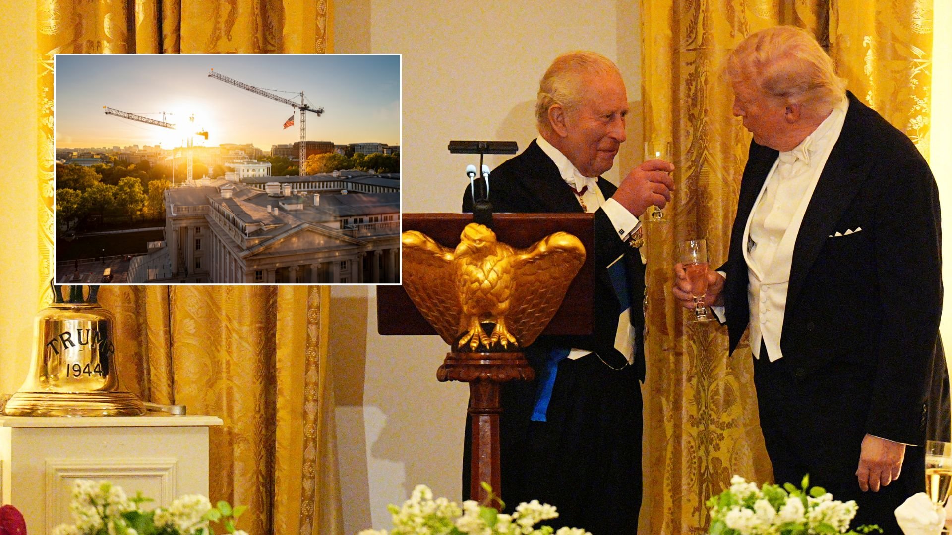 King Charles mocks Donald Trump's White House ballroom plans