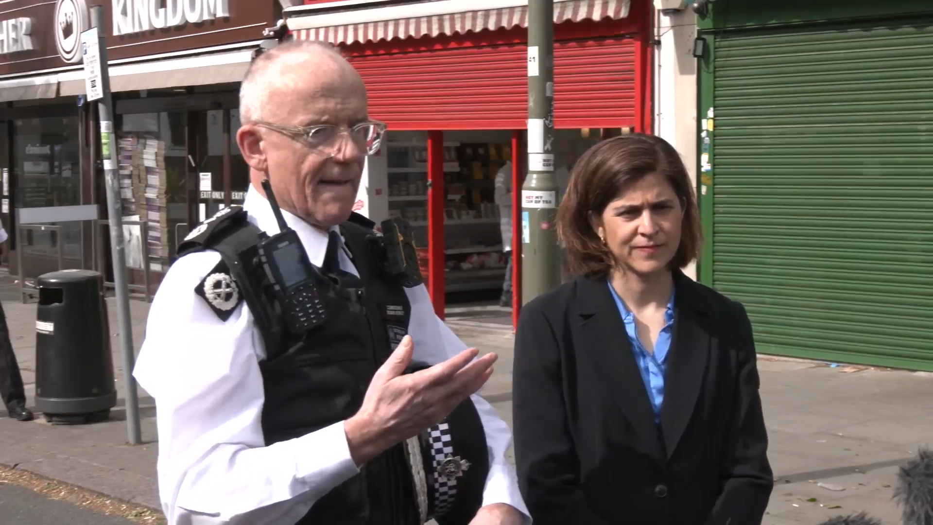Watch the moment Sir Mark Rowley and Labour MP heckled during Golders Green press conference
