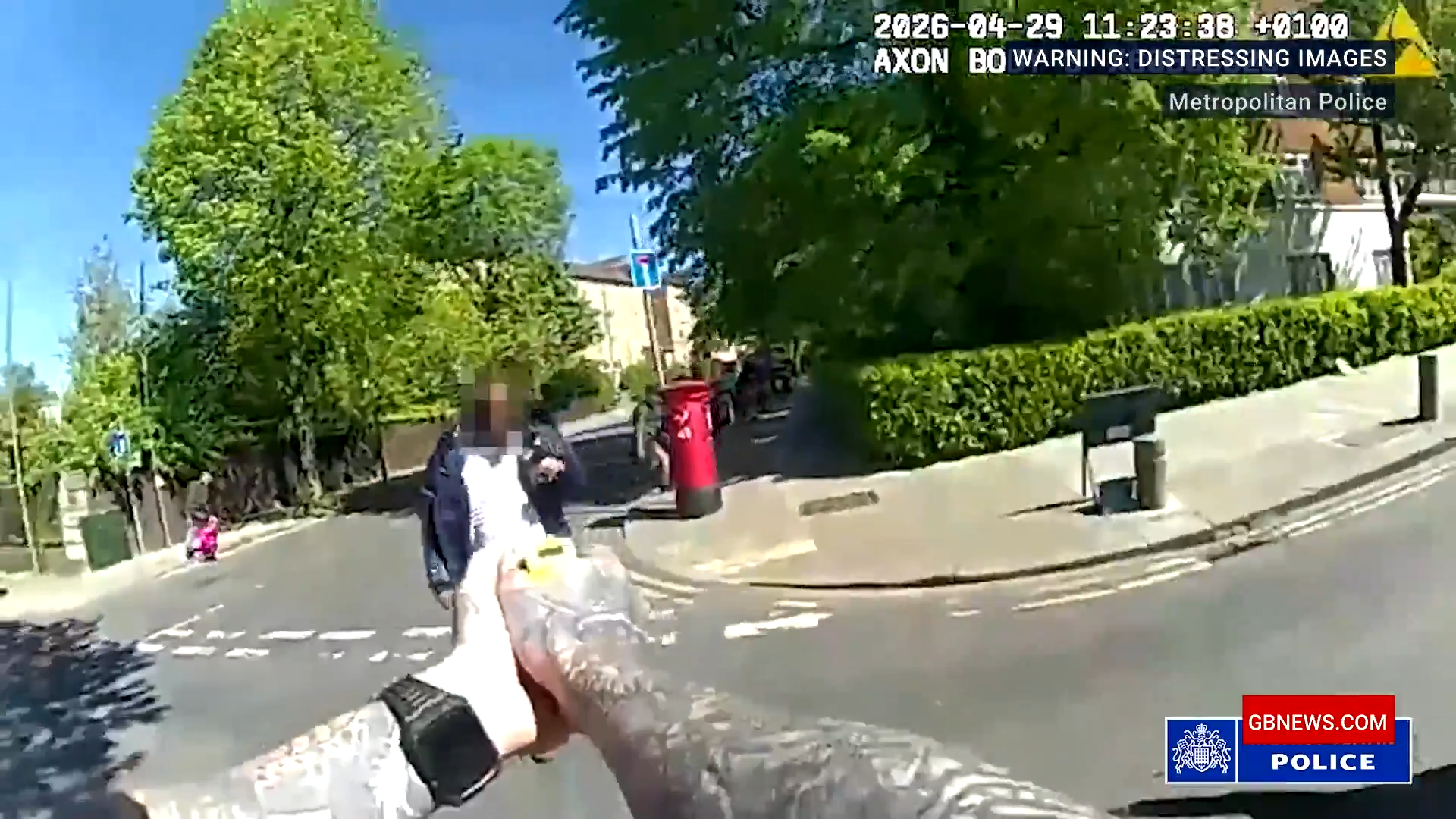 Met Police release bodycam footage of Golders Green terror attack suspect arrest