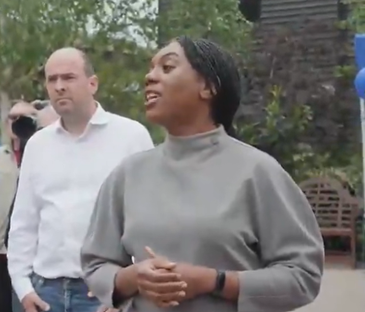'I am not going to be intimidated!' Moment Kemi Badenoch stands up to heckler on antisemitism