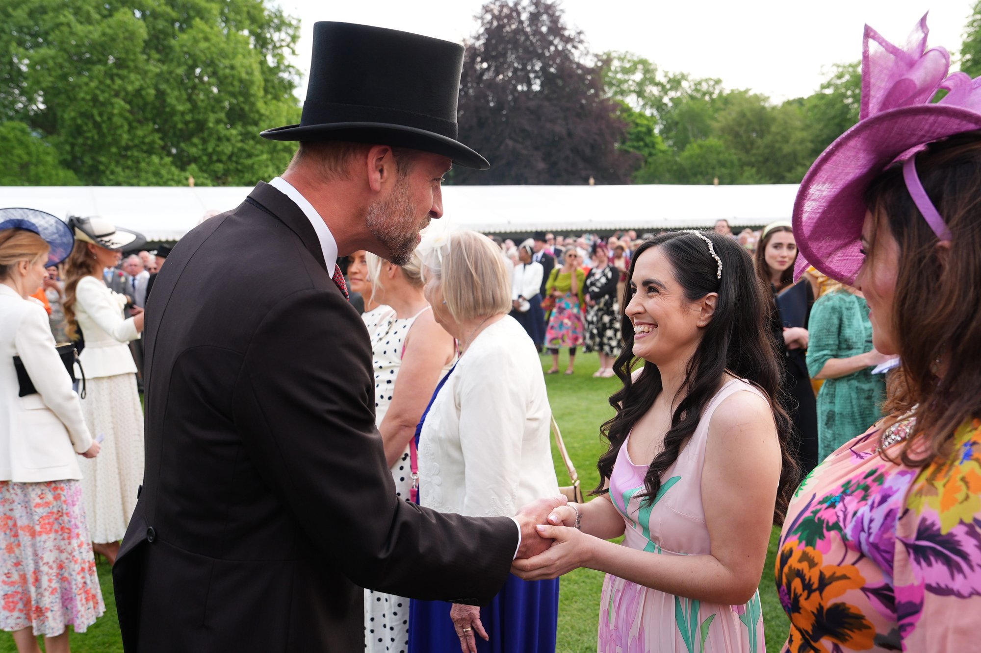 Prince William lauds 'bravery' of Southport survivor at garden party