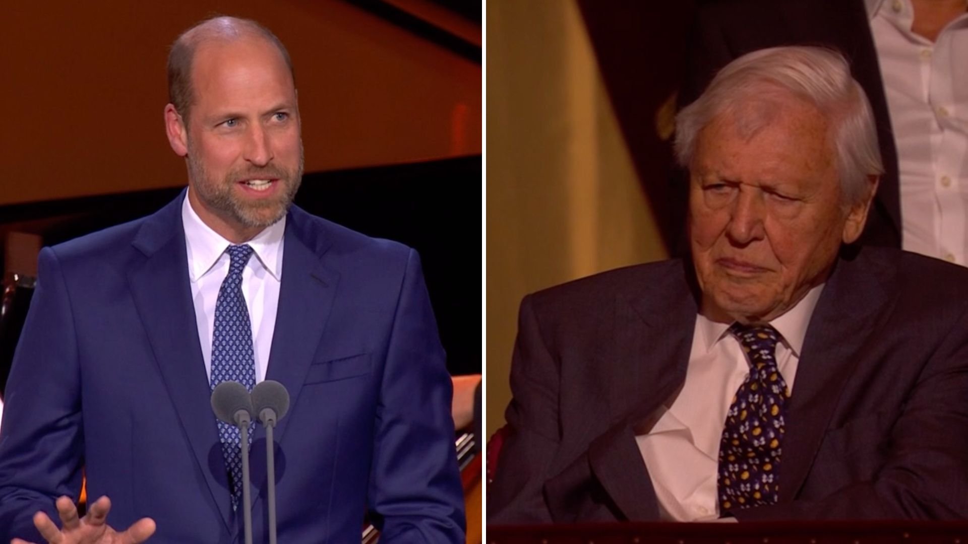 Prince William issues heartfelt speech at Royal Albert Hall for David Attenborough's 100th birthday