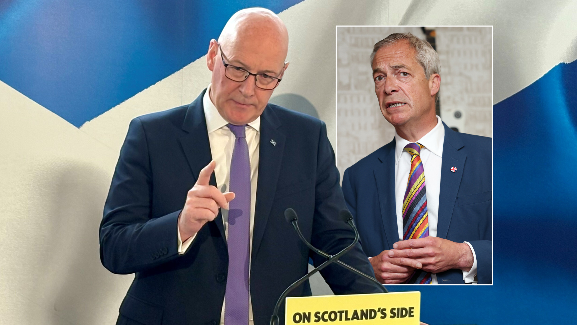 John Swinney vows to ‘lock Reform out’ after admitting Nigel Farage ‘on course to become PM’