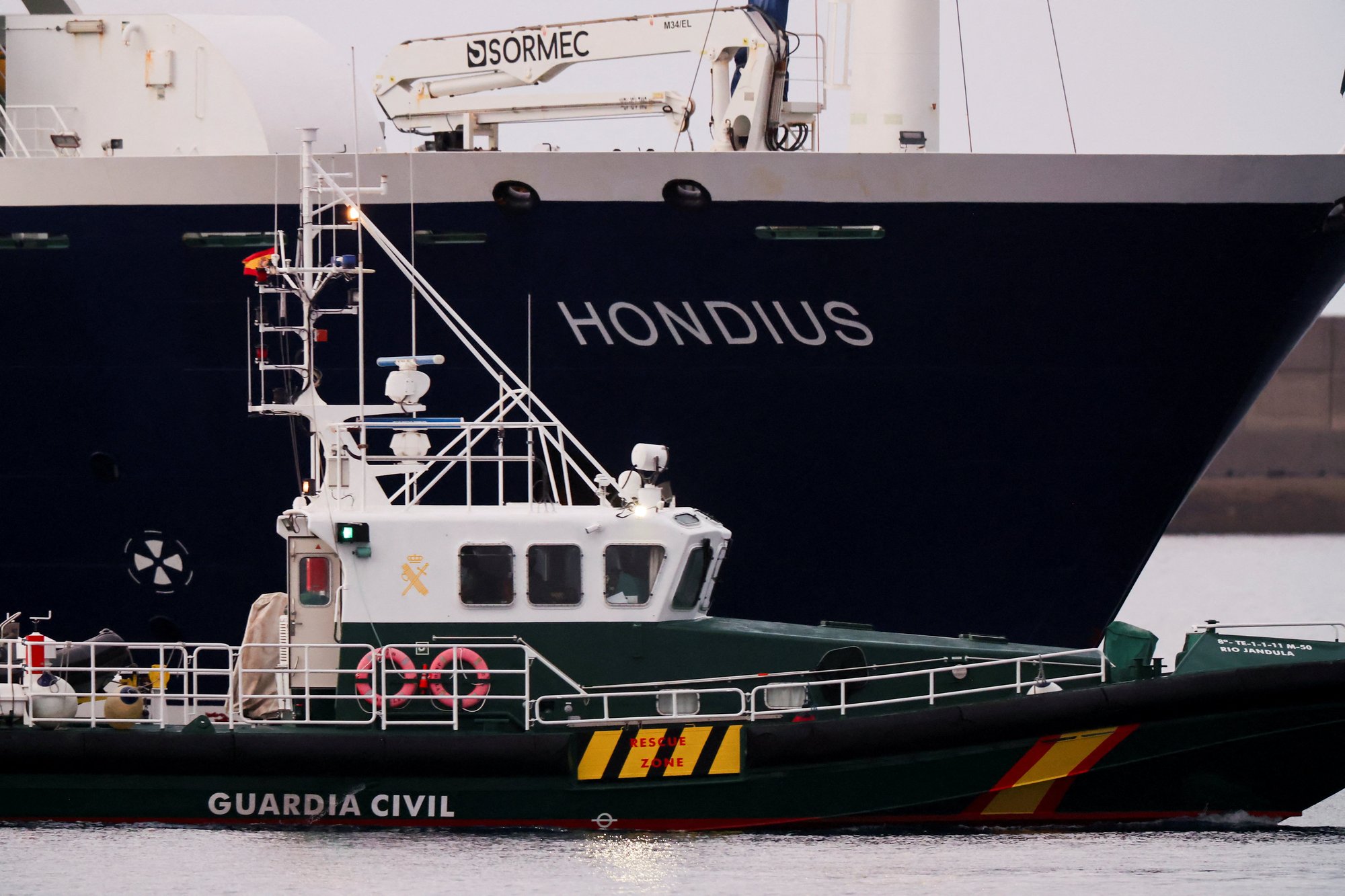Hantavirus-infected cruise ship arrives in Tenerife with Britons set to fly home as soon as TODAY