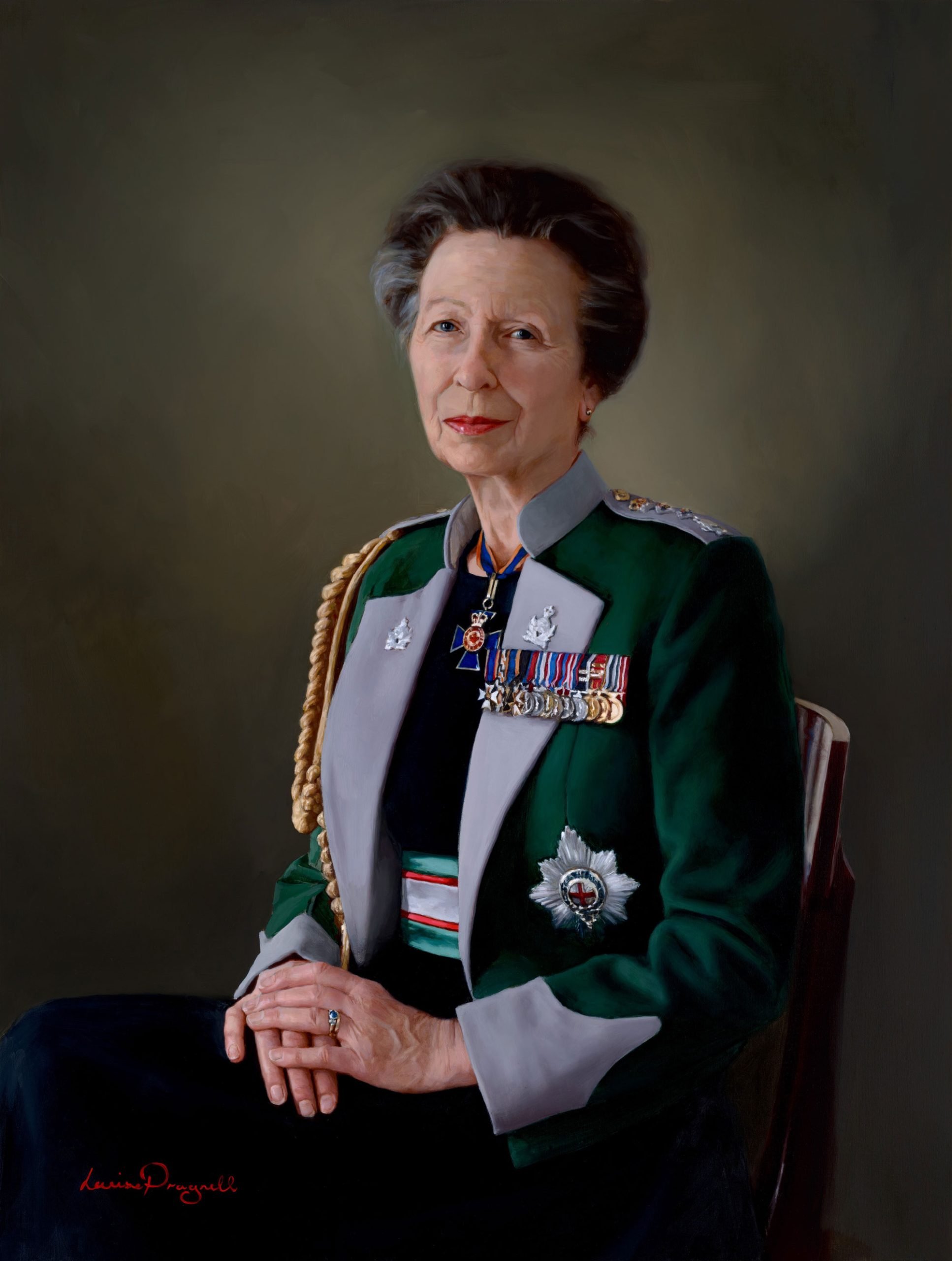 Striking new portrait of Princess Anne unveiled in London