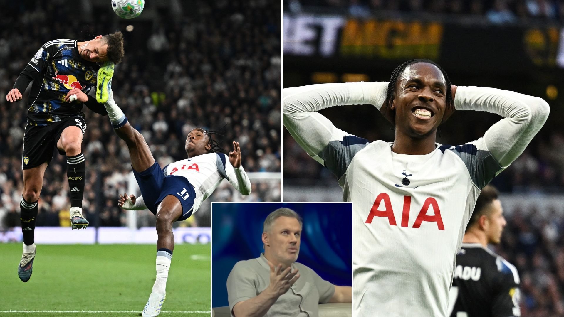 Jamie Carragher lays into Tottenham star for 'ridiculous' decision which cost his side in Leeds draw