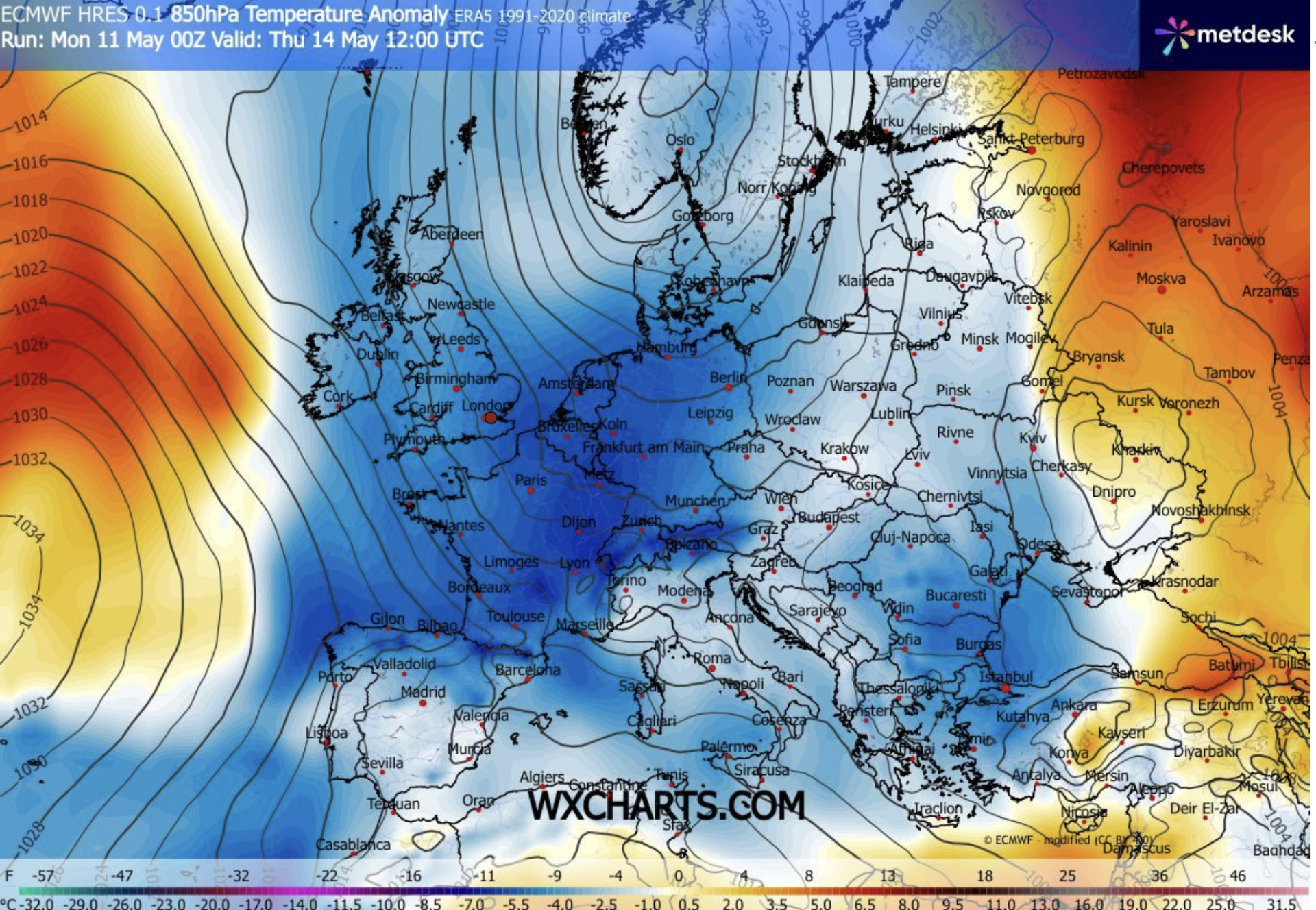 Coldest week of spring brings sub-zero temperatures and warnings for hard frosts