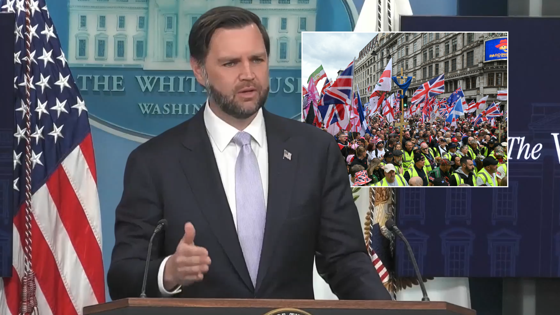 ‘It's okay to defend your culture!’ JD Vance tells Unite the Kingdom rally attendees to ‘keep on going’