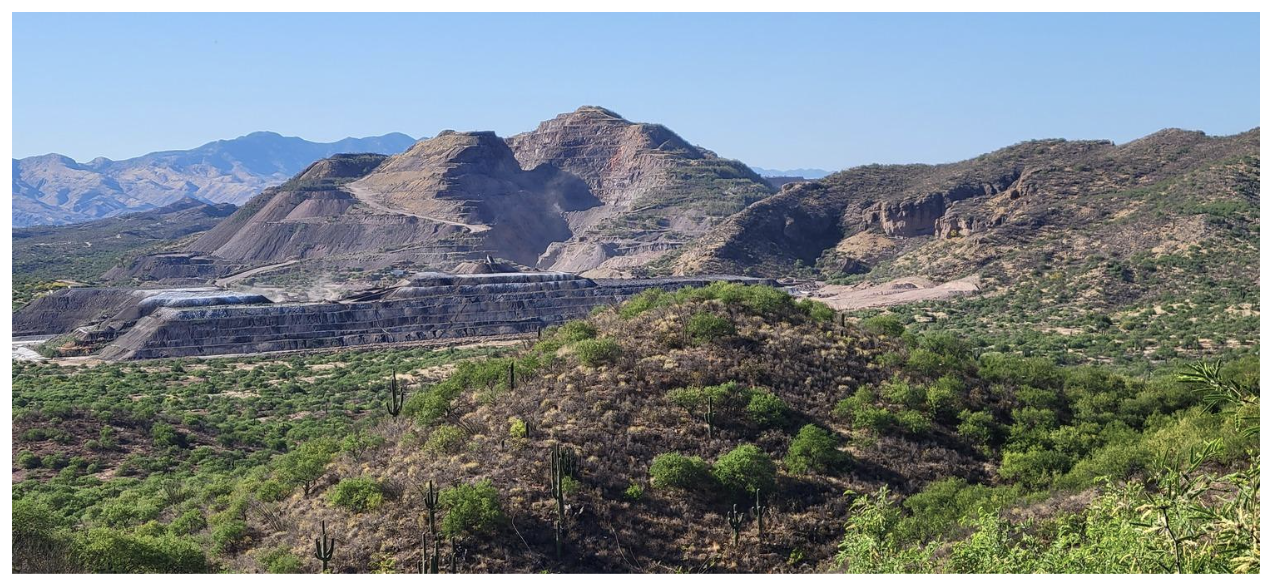 Goldgroup Mining's Cerro Prieto Open Pit Gold Mine landscape