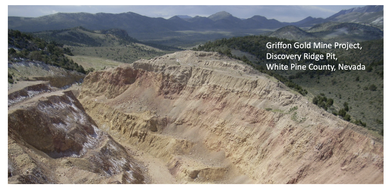 Nevada Sunrise Metals' Griffon Gold Mine project landscape
