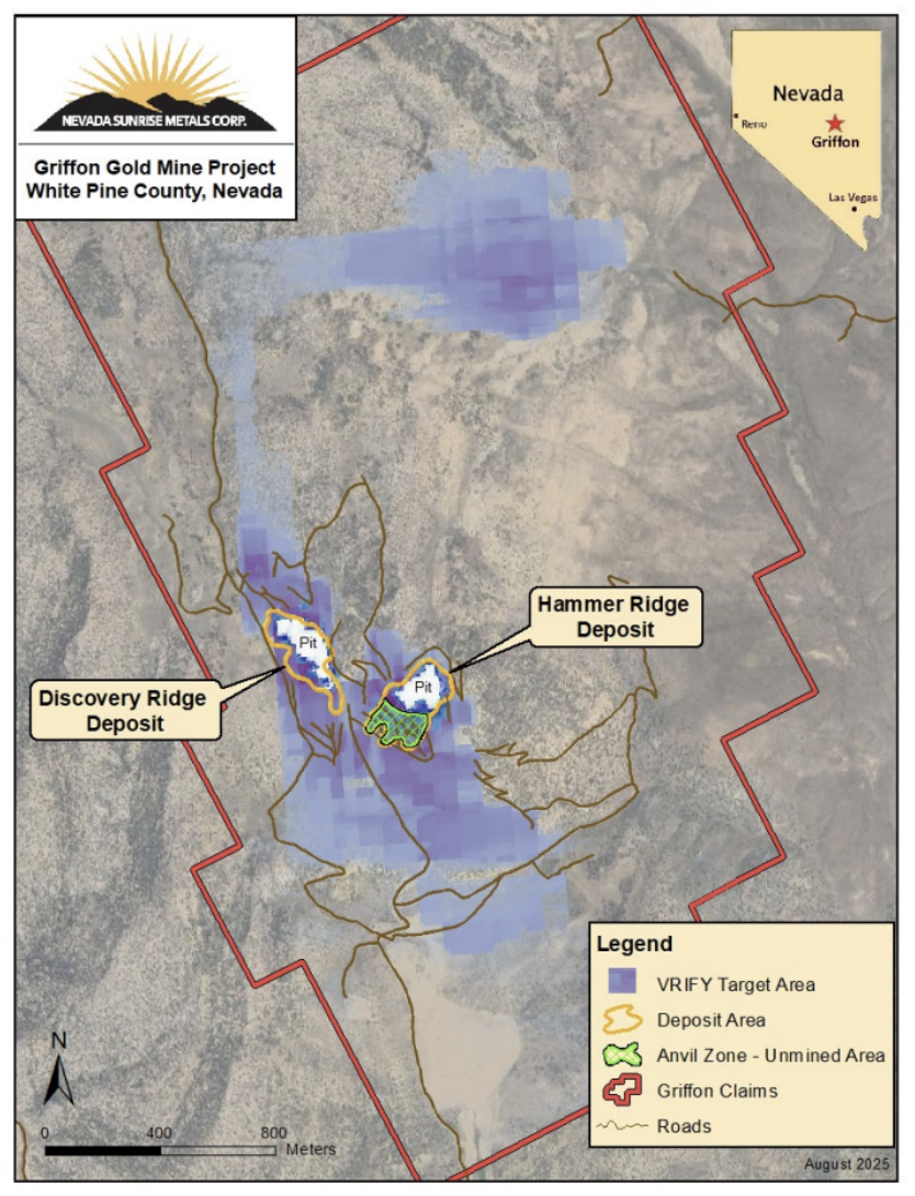 Initial Results of DORA AI Modeling at Nevada Sunrise Metals' Griffon project