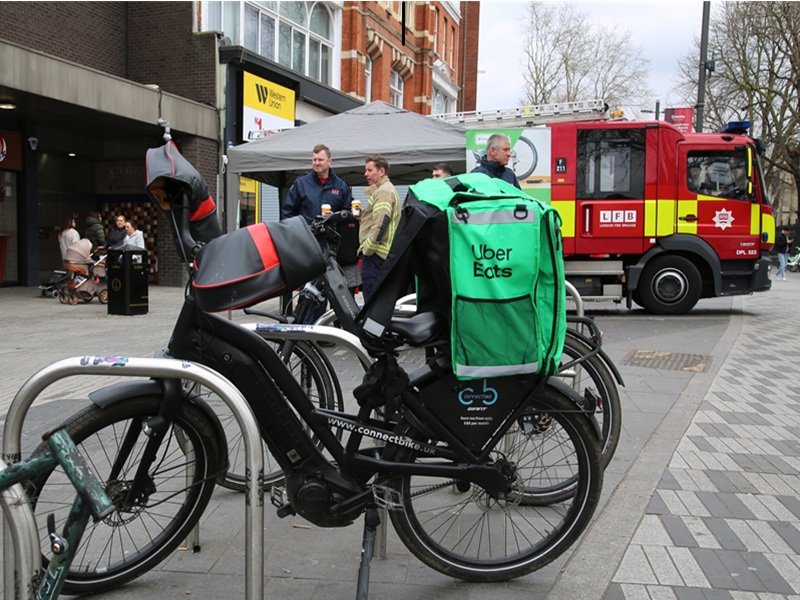Fire warning issued over e-bike batteries as Uber Eats joins safety crackdown