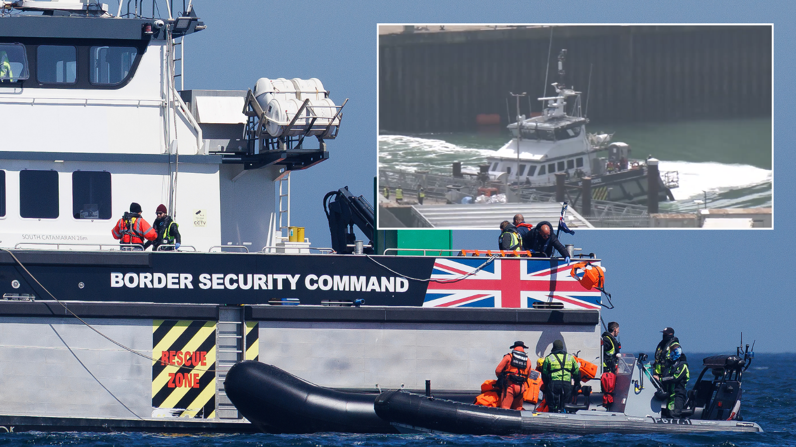 More than 100 migrants arrive in Britain as UK braces for record May heat