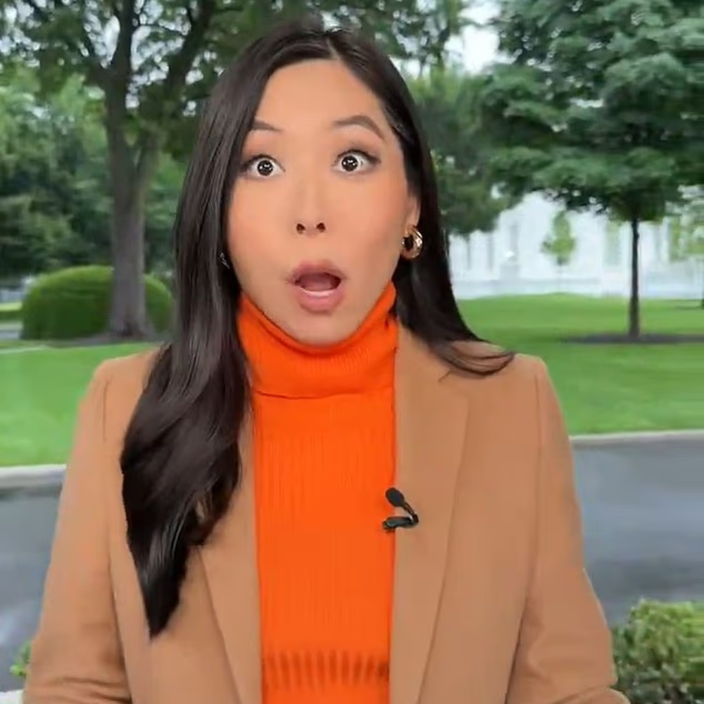 Moment petrified reporter dives for cover on air as gunman opens fire at White House