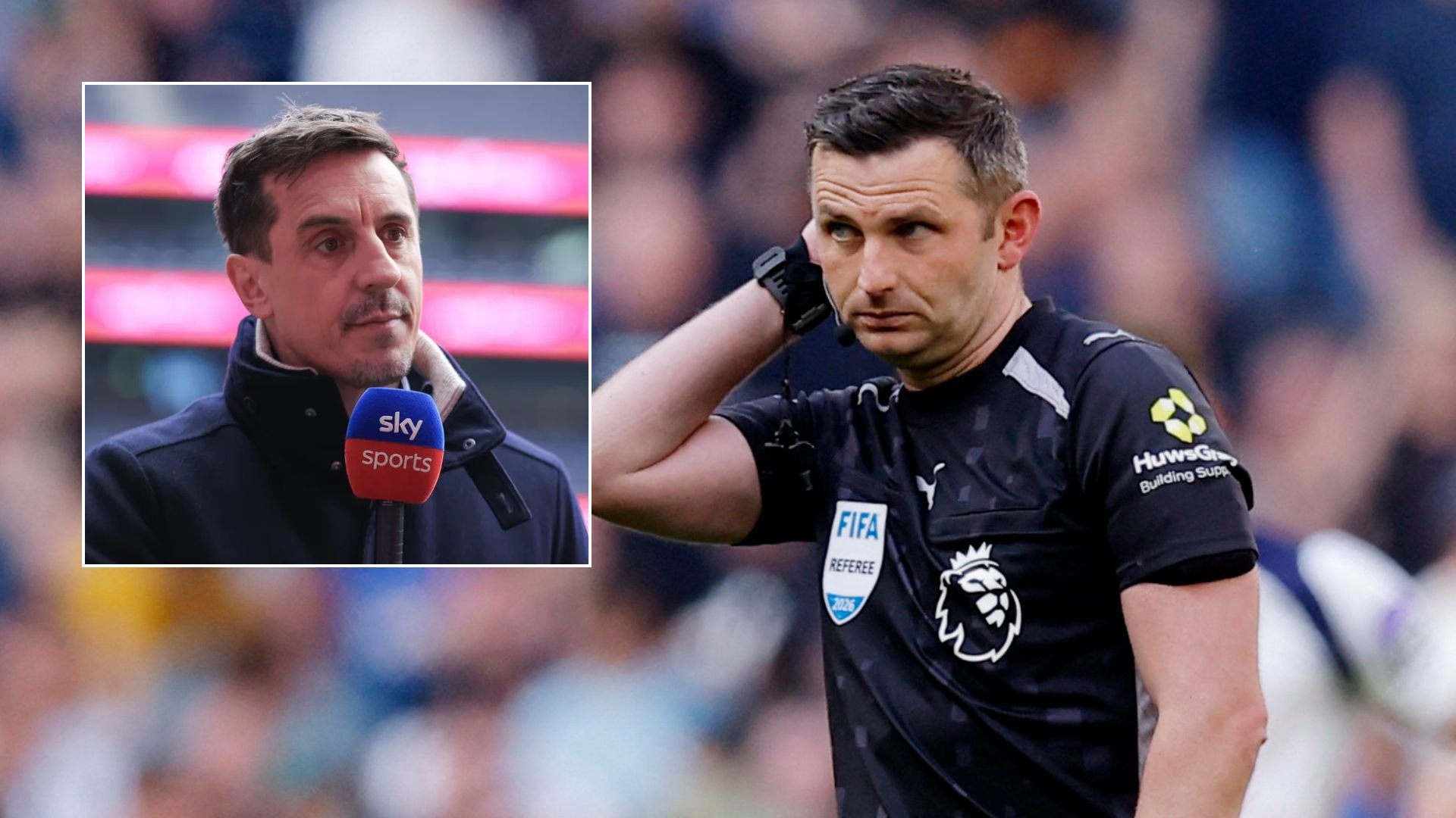 Gary Neville 'absolutely furious' as technology causes chaos in Tottenham versus Everton match
