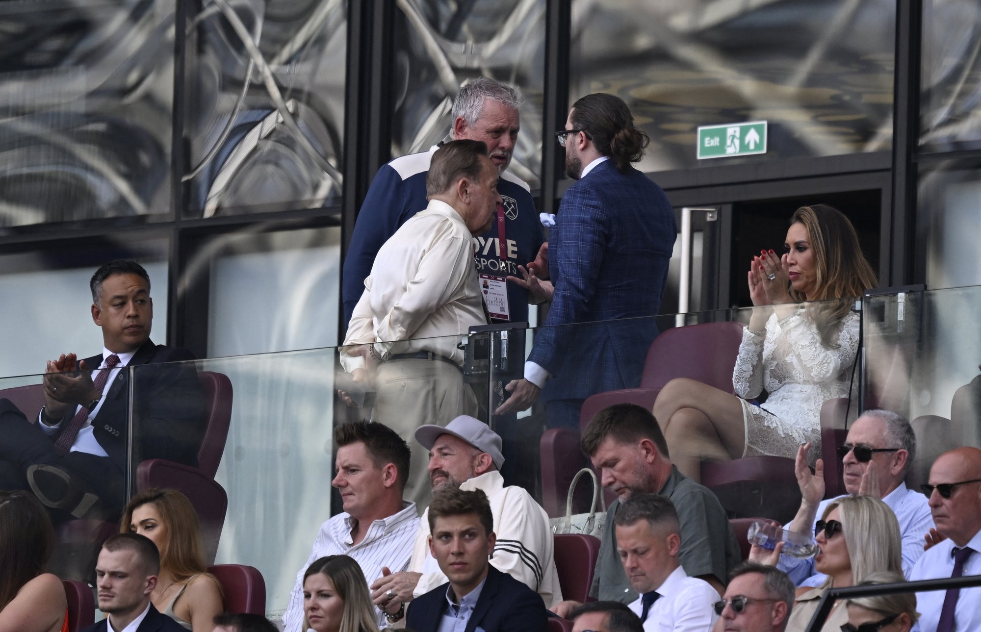David Sullivan seen running away from vicious West Ham chants after Premier League relegation