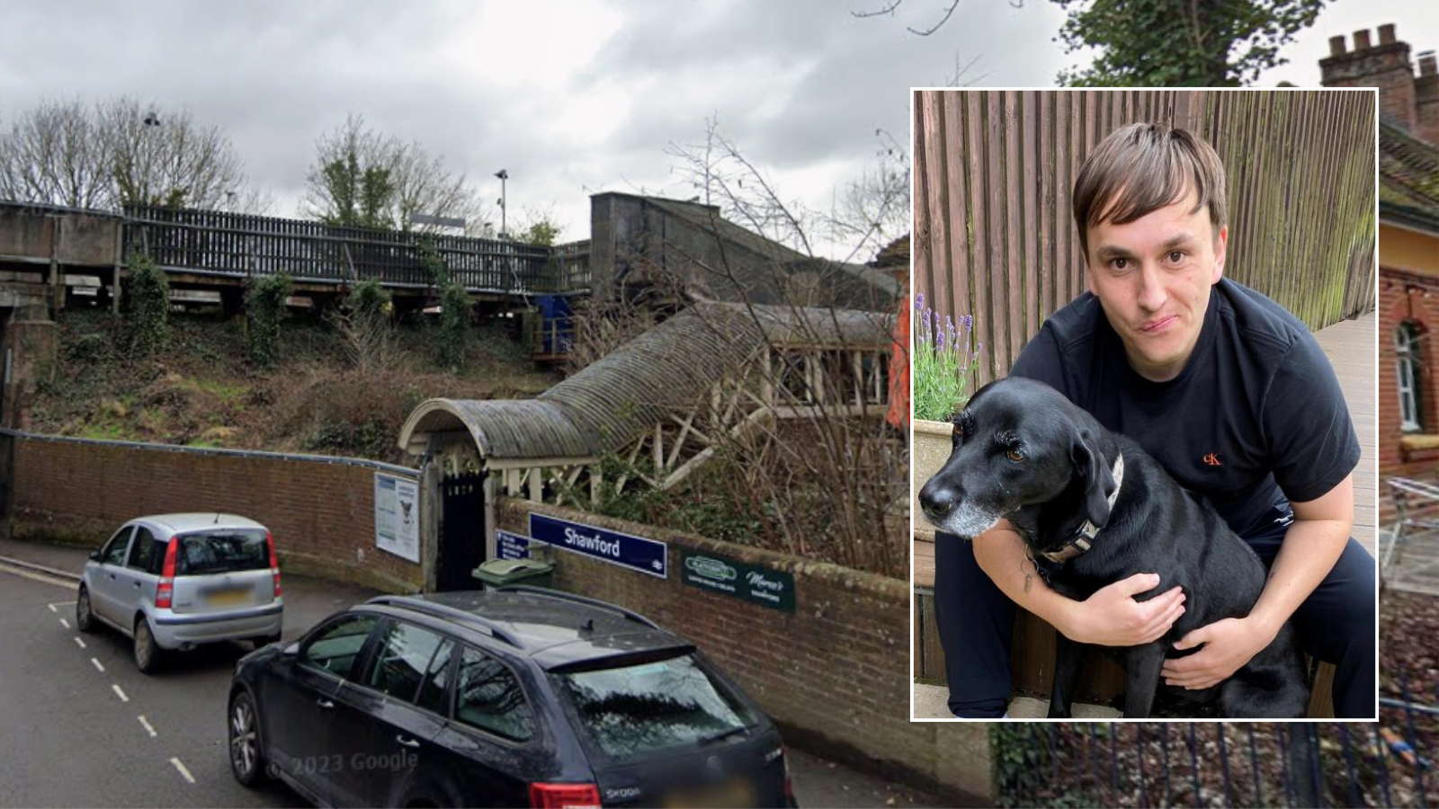 Train driver praised for remarkable act of heroism after leaping to rescue dog hanging off platform