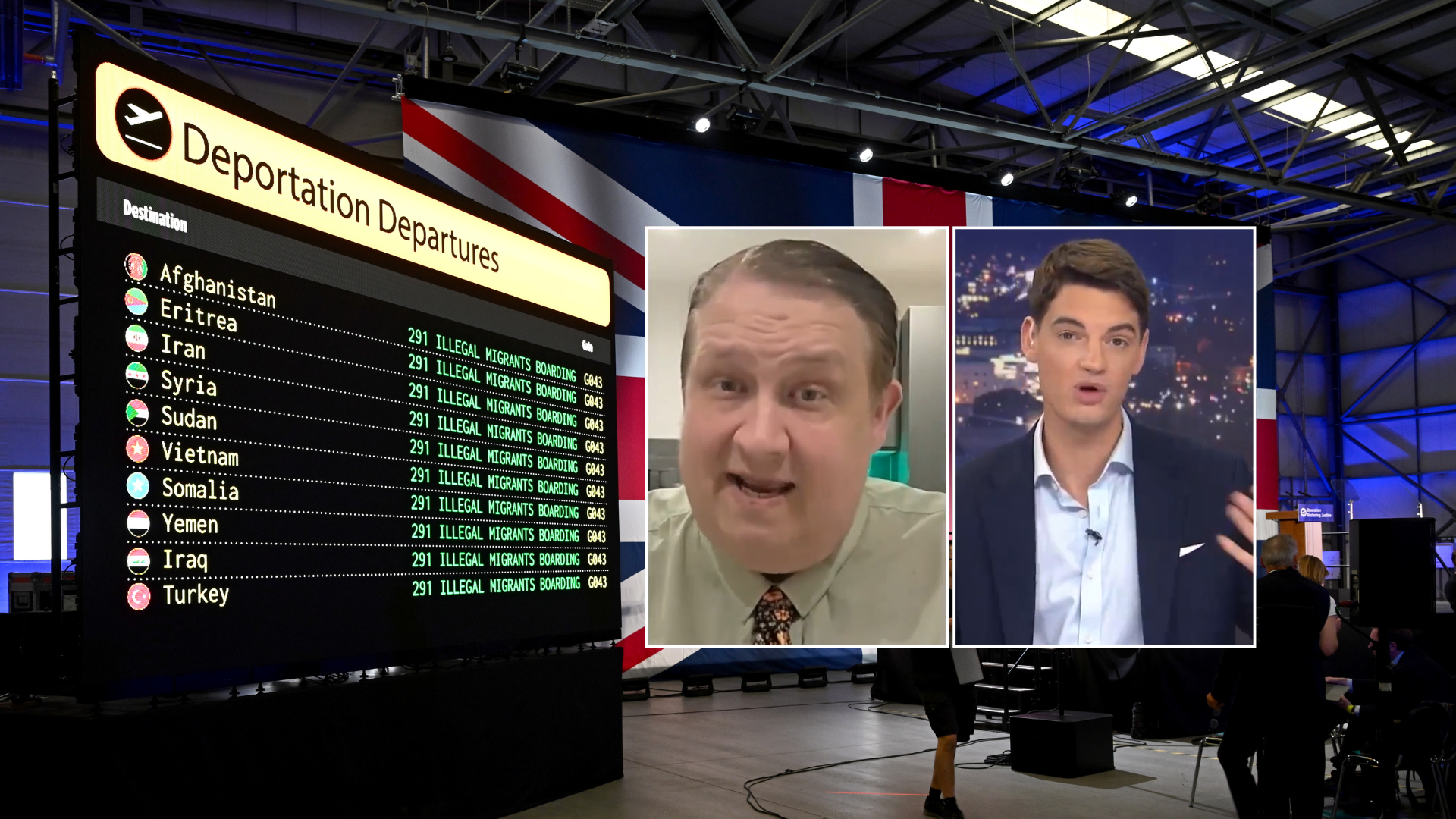 ‘Don’t be a snowflake!’ Ben Leo clashes with Mathew Hulbert over Reform’s deportation plan
