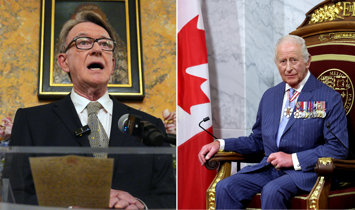 Peter Mandelson called King Charles's Canada speech 'pretty political', newly released files reveal