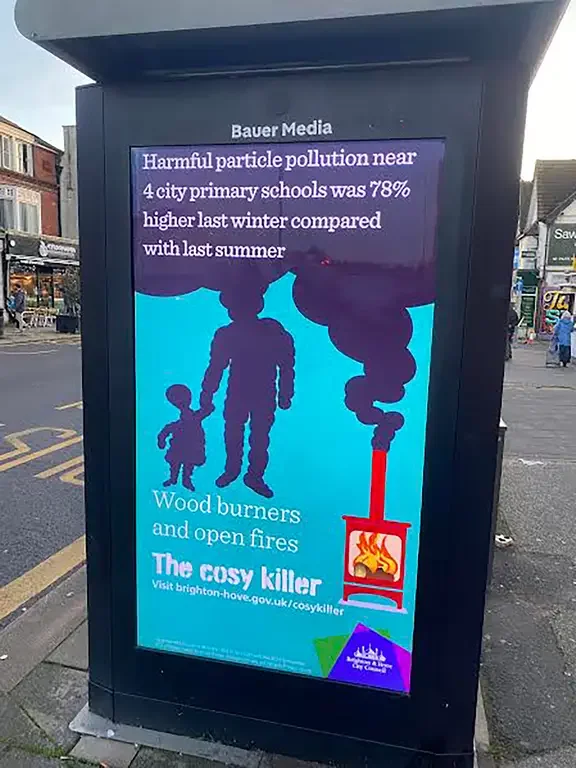 'Virtue-signalling' Labour council ad banned for misleading claim that wood-burners cause pollution