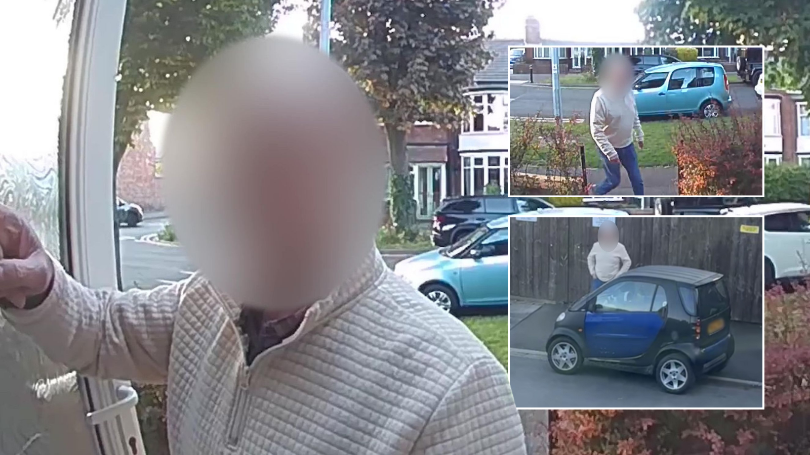 Neighbour from hell tries to storm into next door house as h