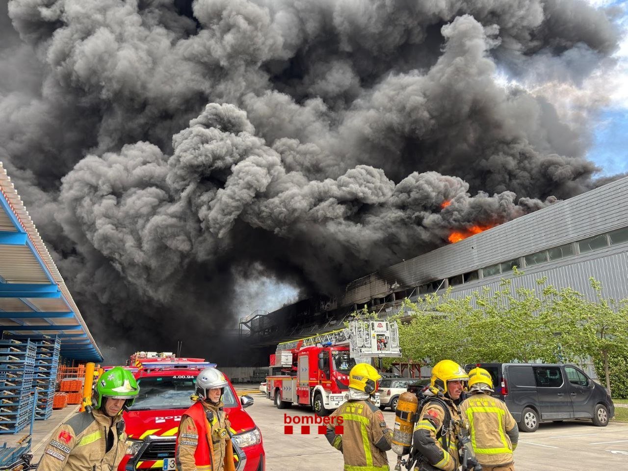 Honda factory 'burned completely' after huge fire rips throu