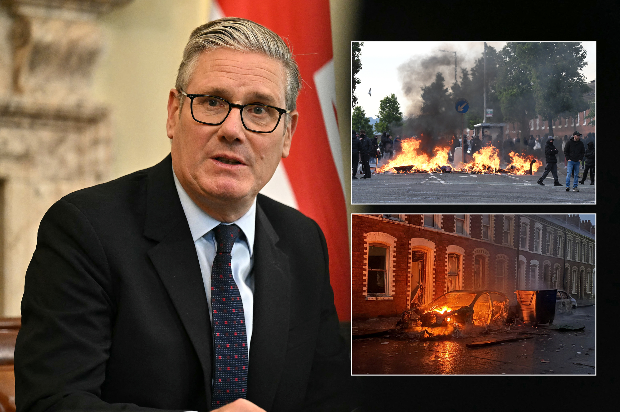 Keir Starmer blasts 'shocking' scenes in Belfast and 'those who encouraged it' as he threatens protesters with 'full force of the law'