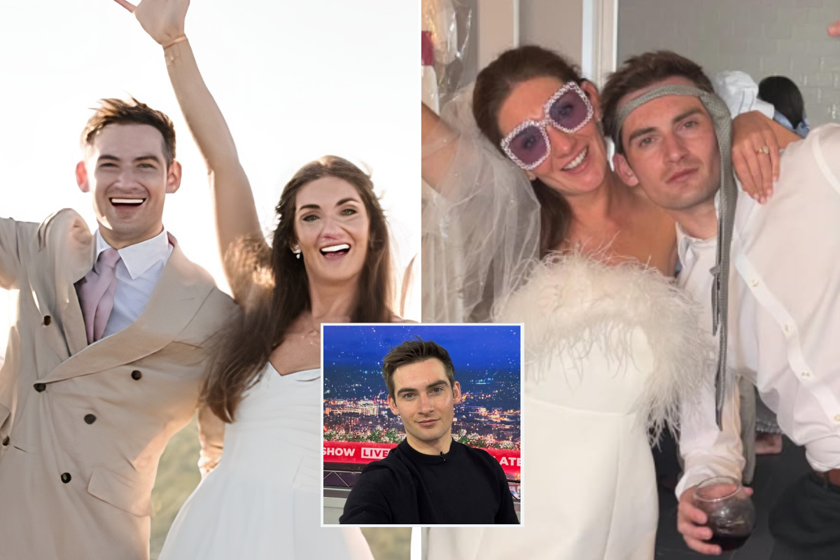 GB News star Tom Harwood pays touching tribute to late father after walking sister down aisle at emotional wedding