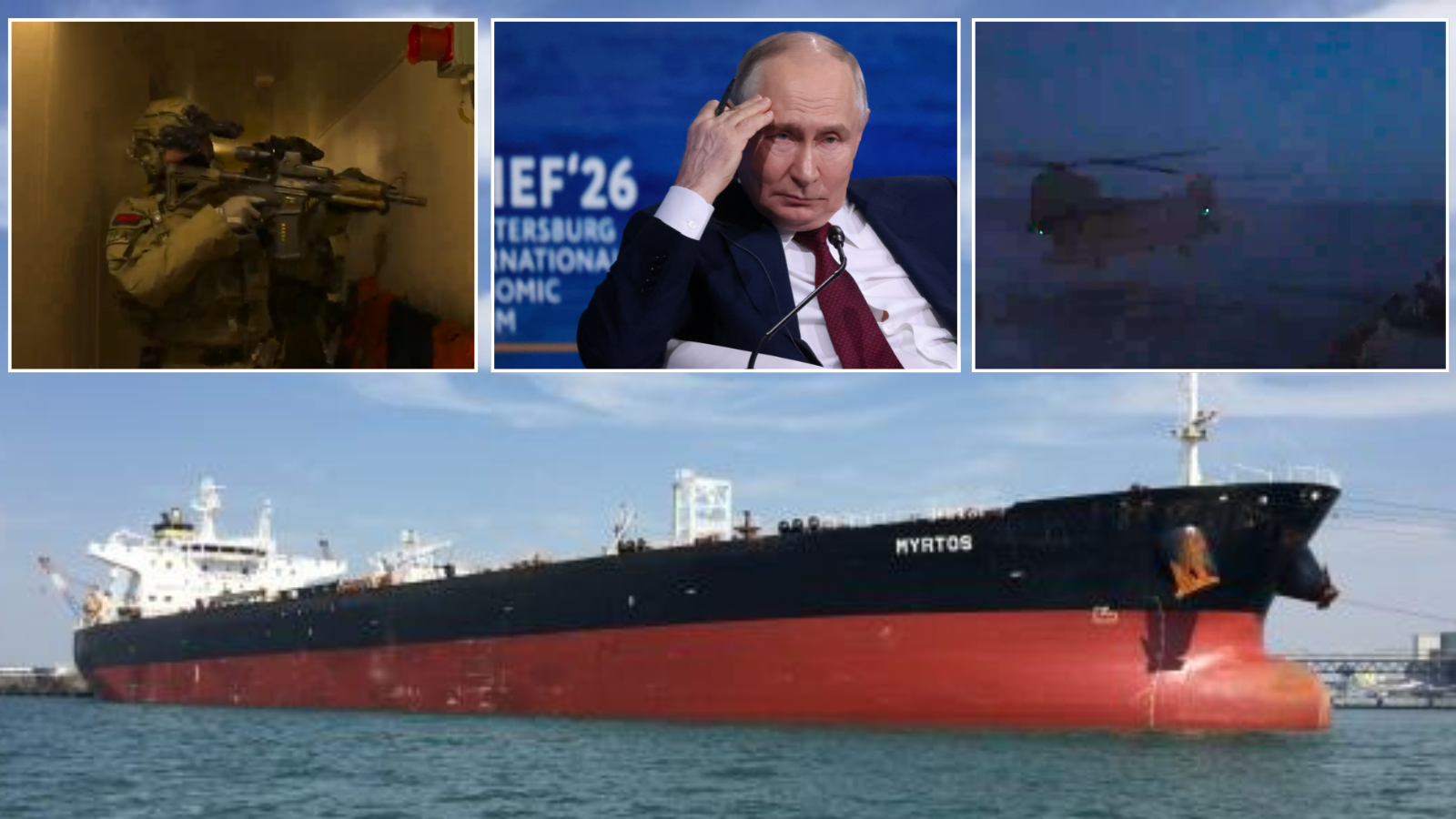Britain intercepts Russian tanker attempting to breach English Channel as Keir Starmer describes move as 'blow' to Vladimir Putin