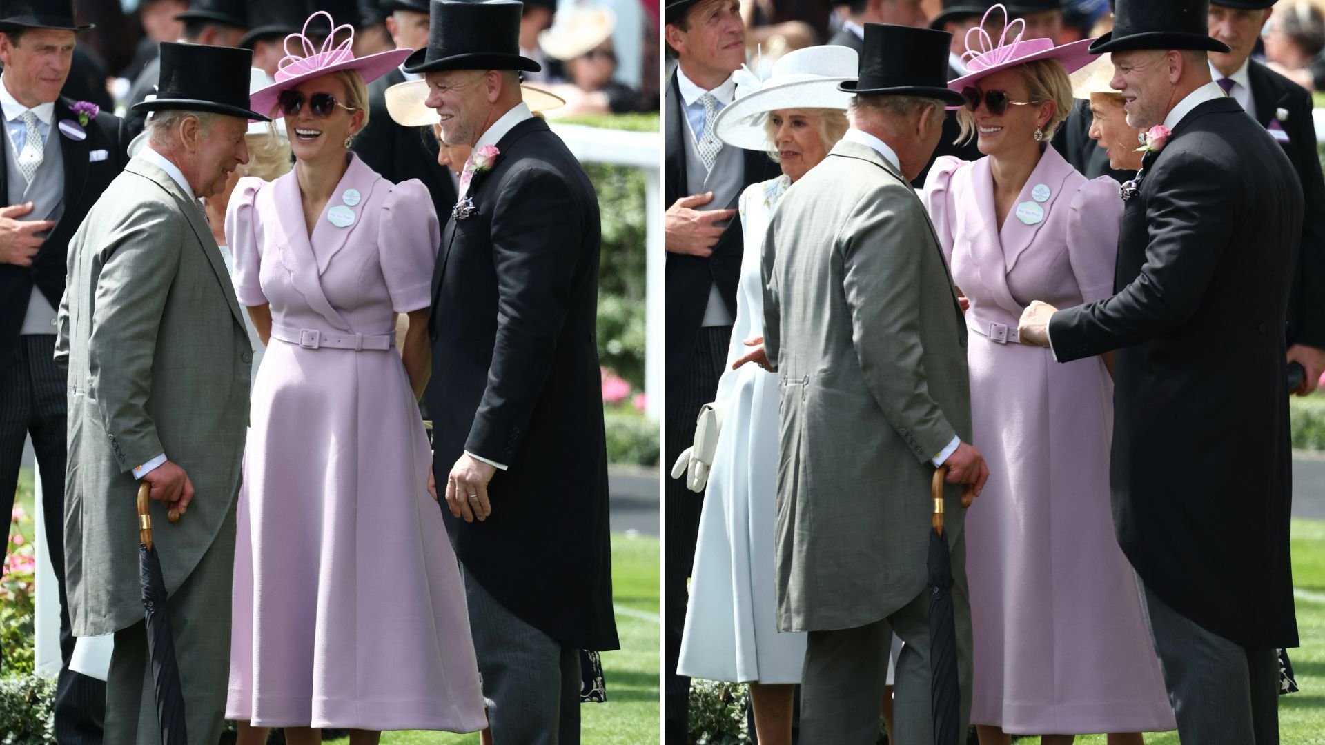King Charles shares lovely moment with Zara Tindall at Royal Ascot