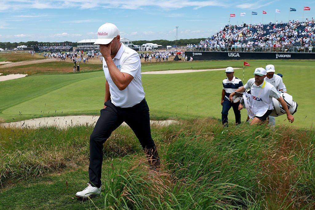 Former Masters champion suffers horror show at US Open hitting ball into bunker three times on one hole
